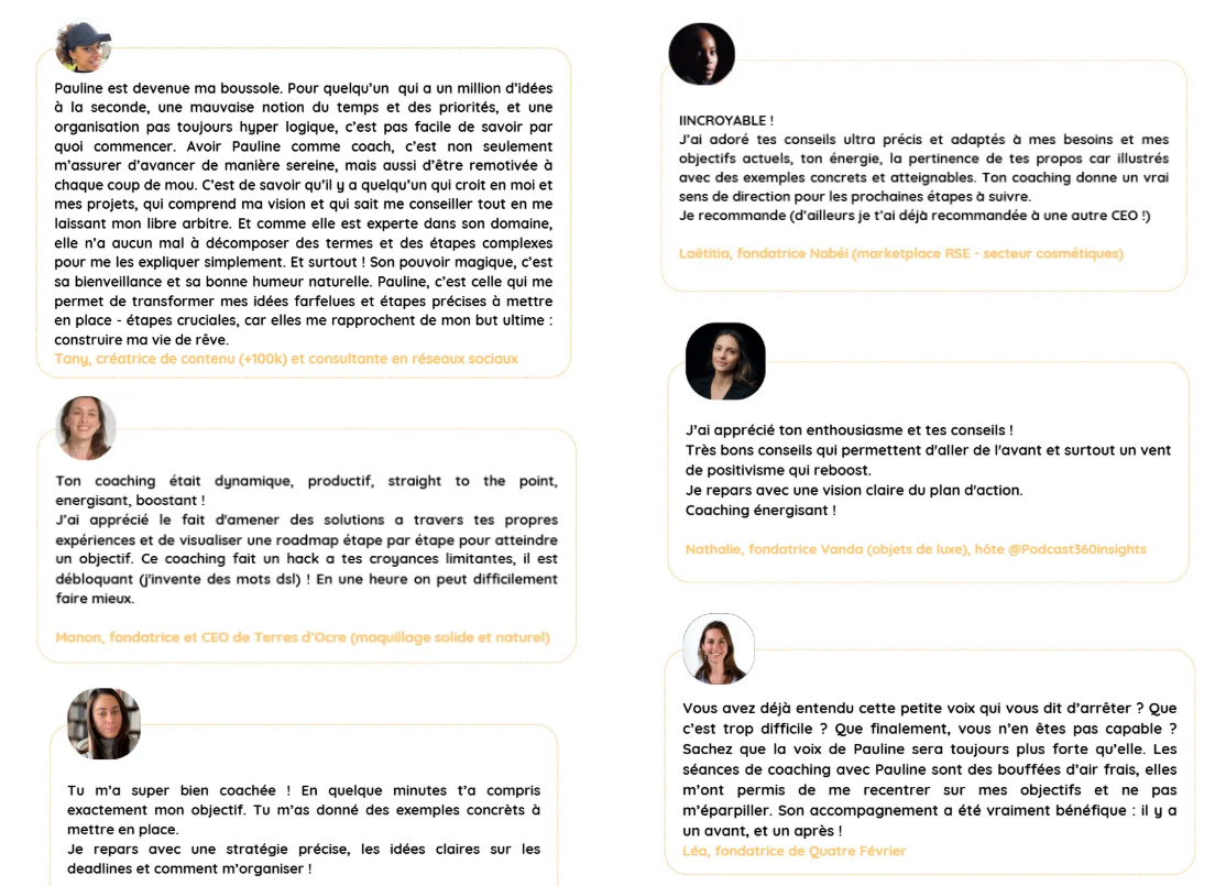 Mentor Pauline, coach en business, marketing et communication
