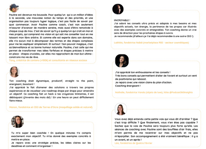 Mentor Pauline, coach en business, marketing et communication